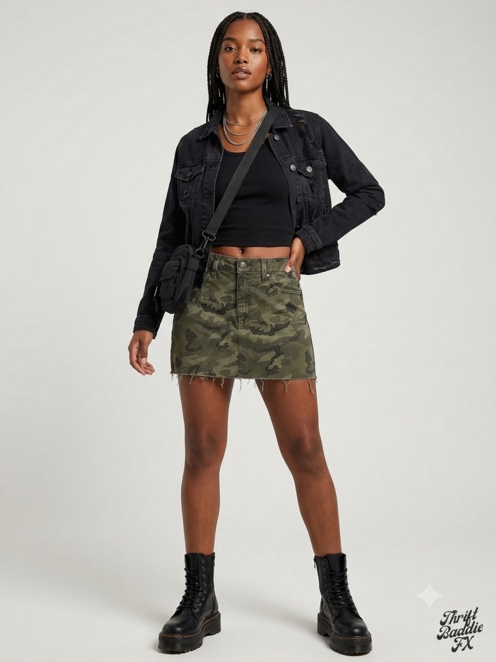 Mudd Camo Mini Skirt Size 5 Y2K/Vintage